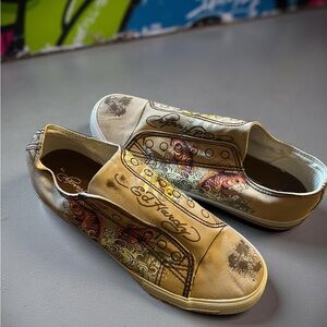 Ed Hardy Koi Fish Slip-On Sneakers – NWOB